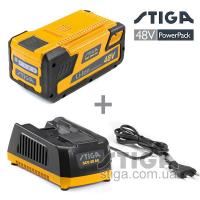 Купить – аккумулятор + зарядное устройство Stiga SBT 2548 AE + SCG 48 AE